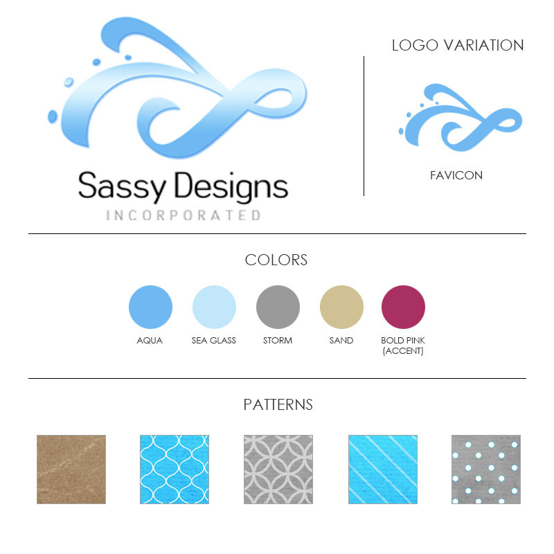 Sassy Designs, Inc. Branding Board